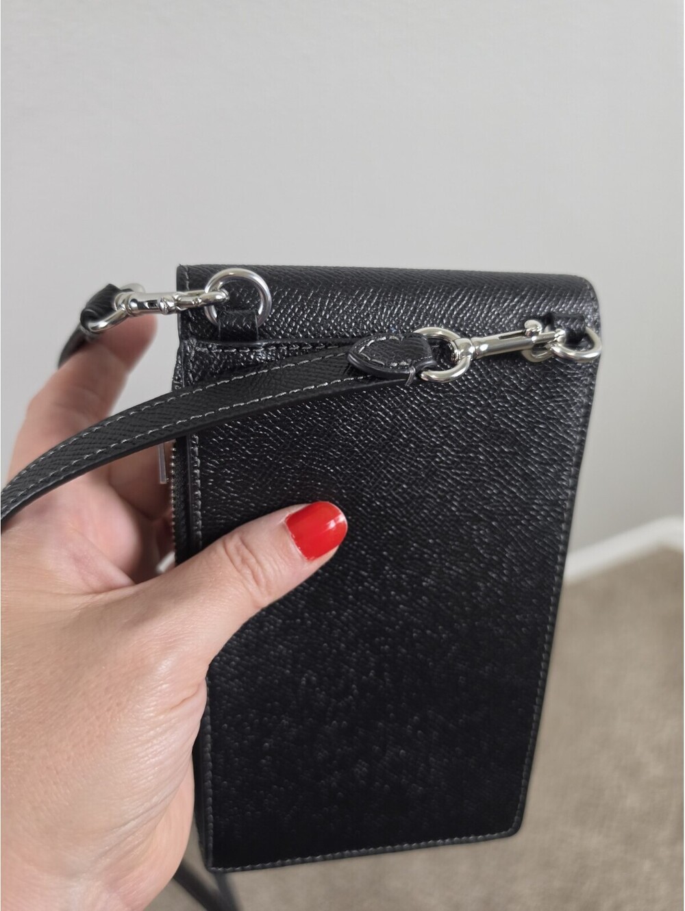 Black Coach Crossbody Badlands Shoulder Bag Leather Purse New - Picture 14 of 15